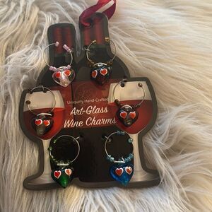 Handcrafted wine glass charms